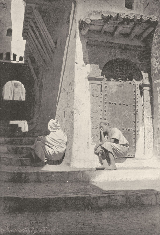 ALGERIA. Algiers (Alger) . Rue de Gazelle 1895 old antique print picture